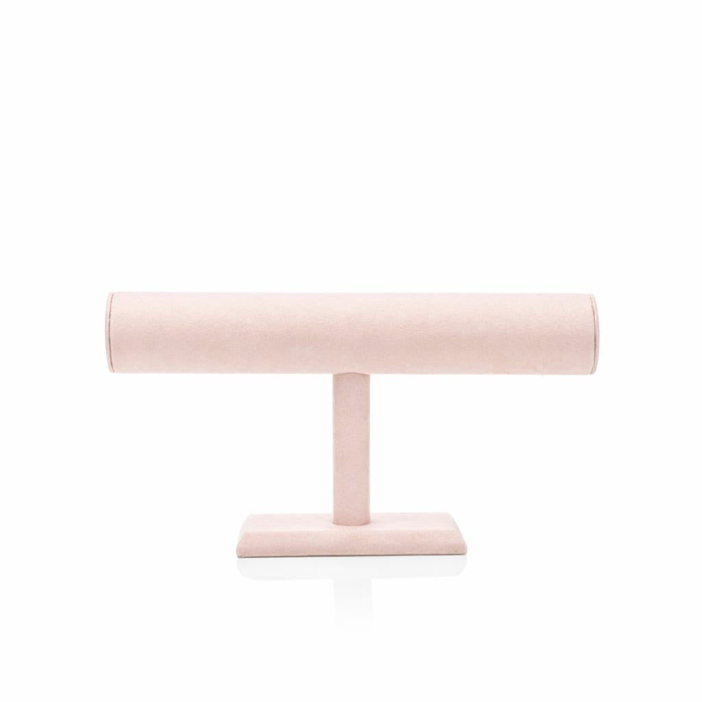Barra sencilla Para Pulseras Tipo Suede Rosa