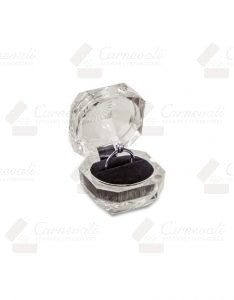 Estuche Acrílico Cristal para Anillo Diamante - Cristal