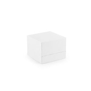 Estuche Arete Ch Cuarzo - Blanco