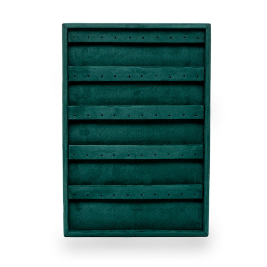 Charola Para 25 Pares de aretes -Esmeralda-