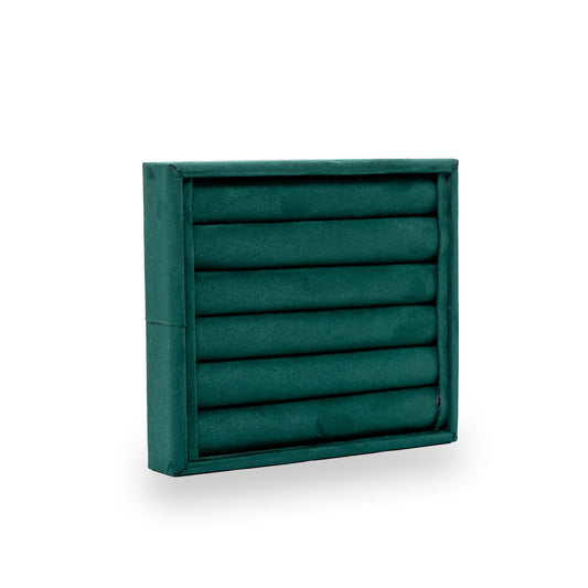 Charola De Anillo Corrido 6 Filas -Esmeralda-