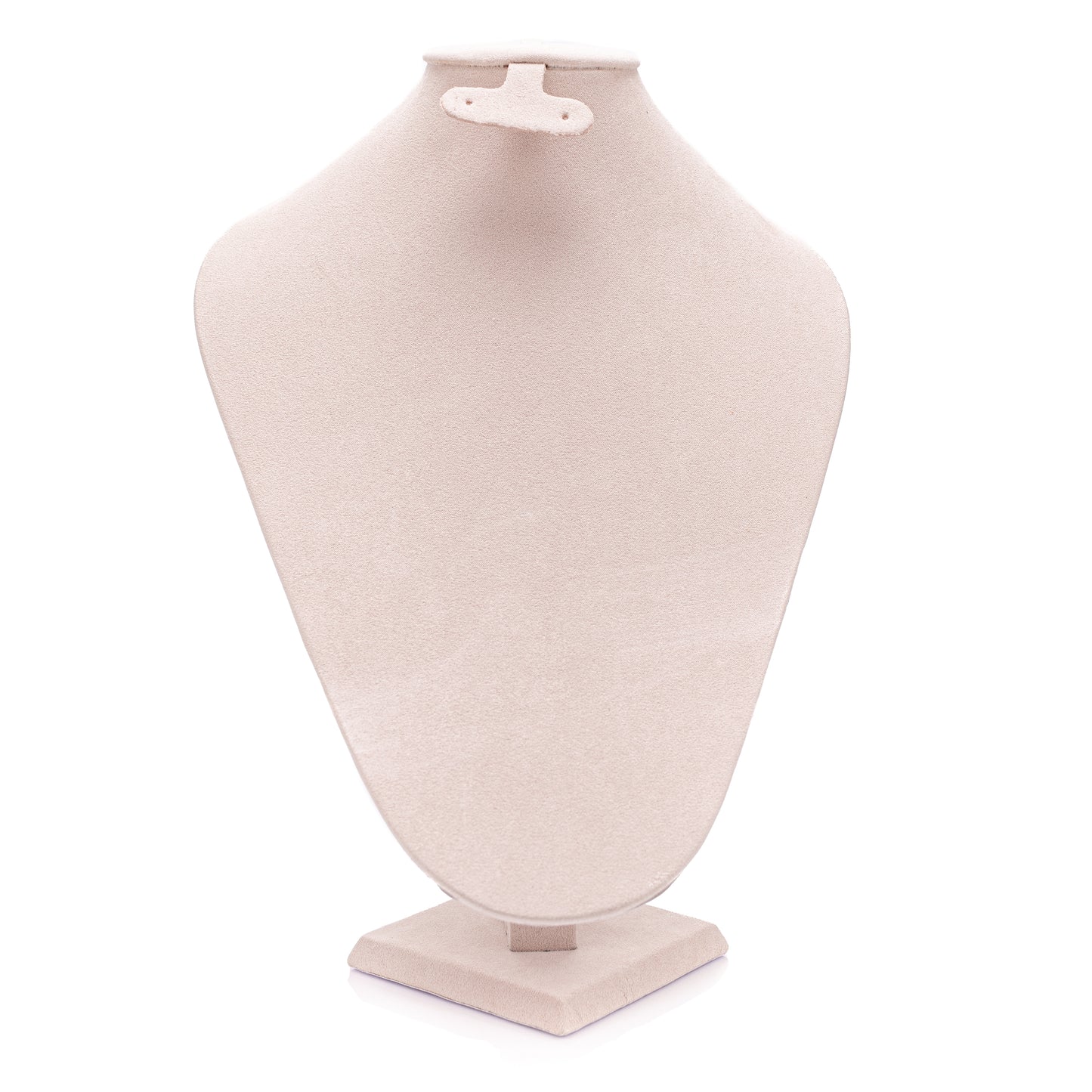 Cuello Realzado Grande Con Arete -Suede Rosa-