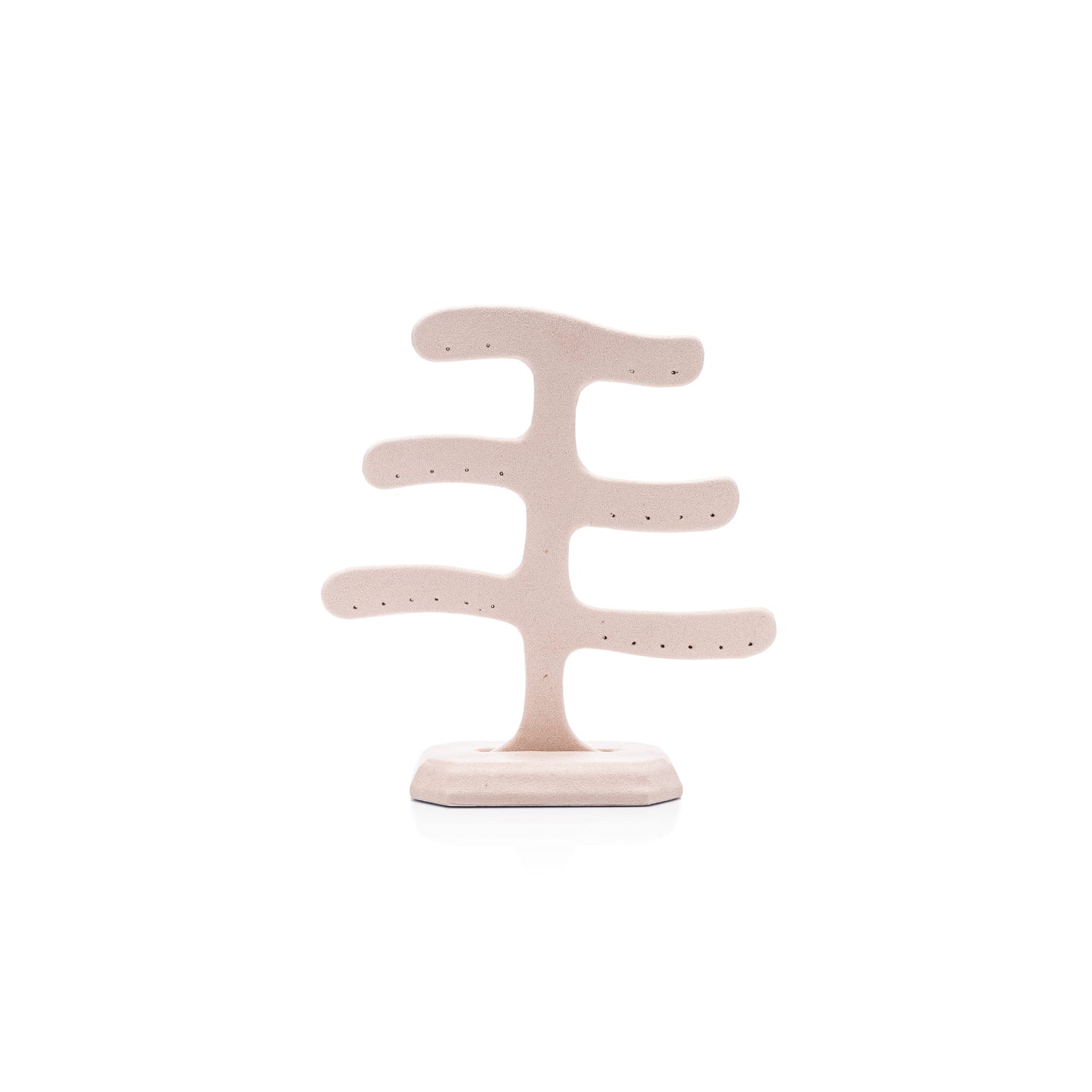 Arbolito De Aretes Para 12 Pares -Suede Rosa-