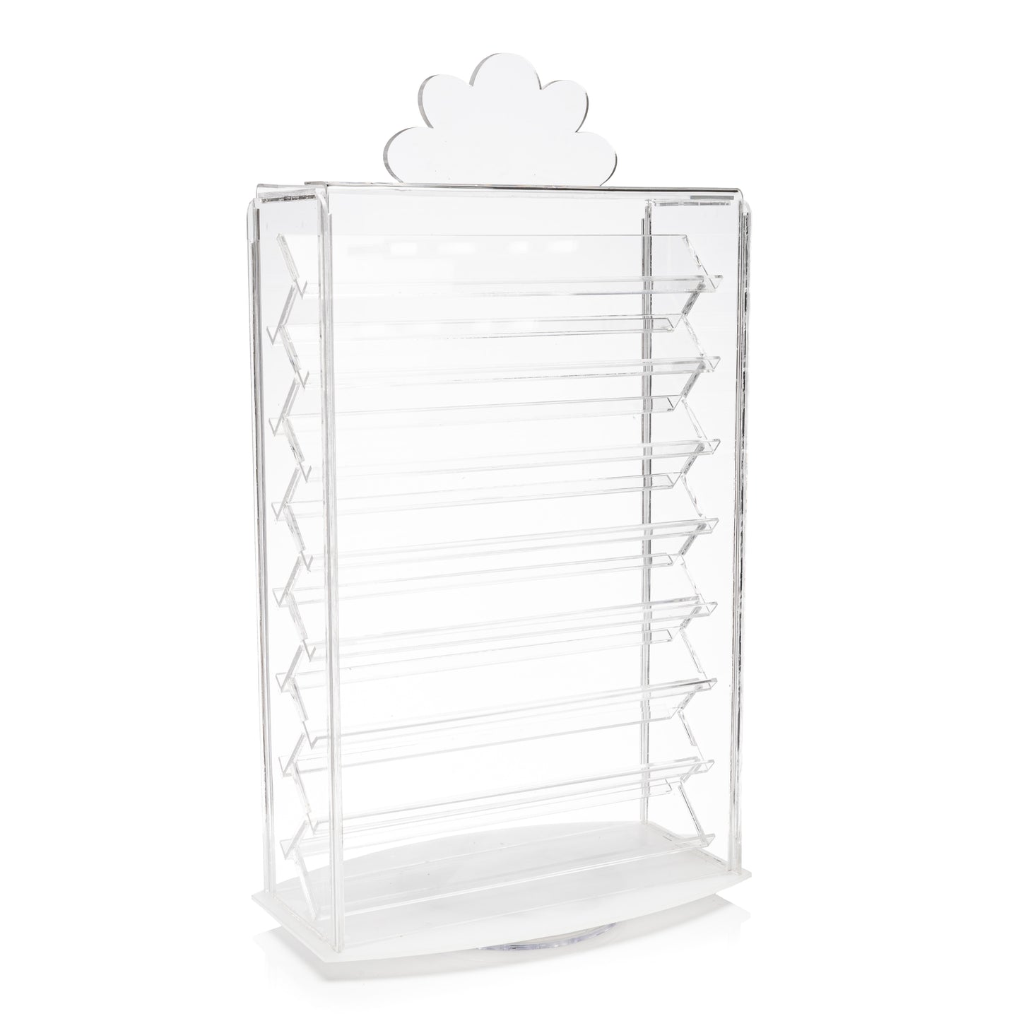 Vitrina Giratoria Para Cajas De Broquel/Anillo -Acrilico Transparente