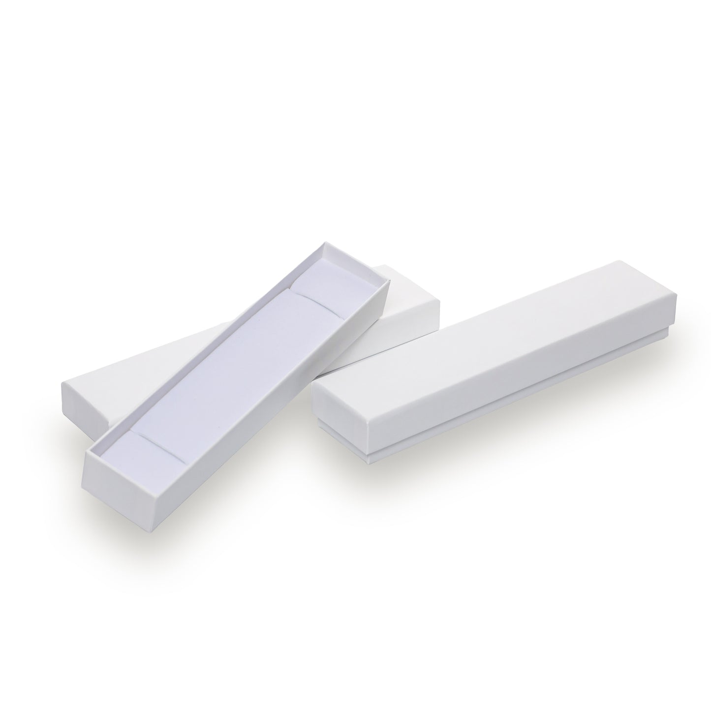 Caja Fina Pulsera - Blanco - Paquete 12 pzs