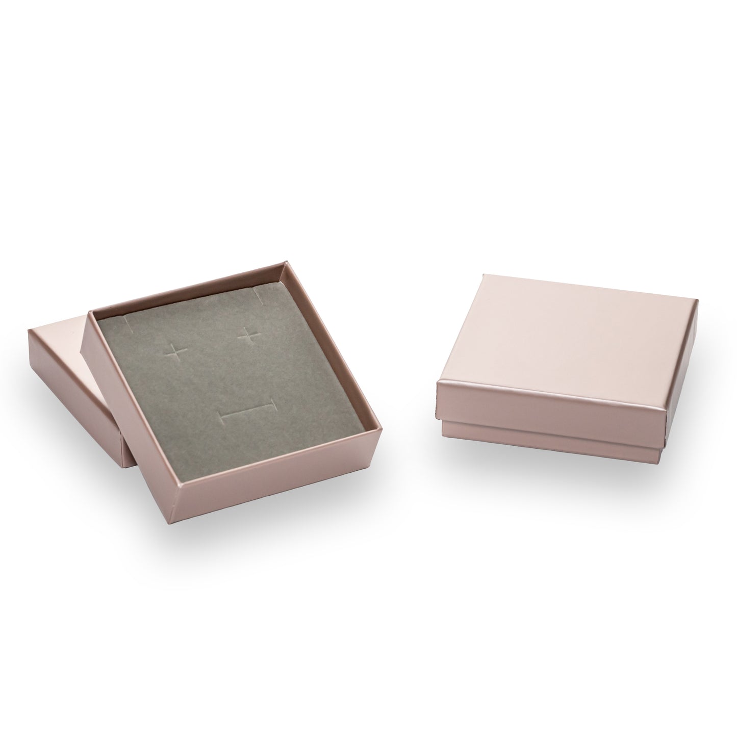 Caja Fina Cuadrada - Rose Gold - Paquete 12 pzs