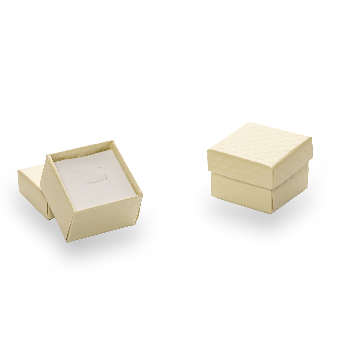Caja Anillo - Beige - Paq 24 Pzs