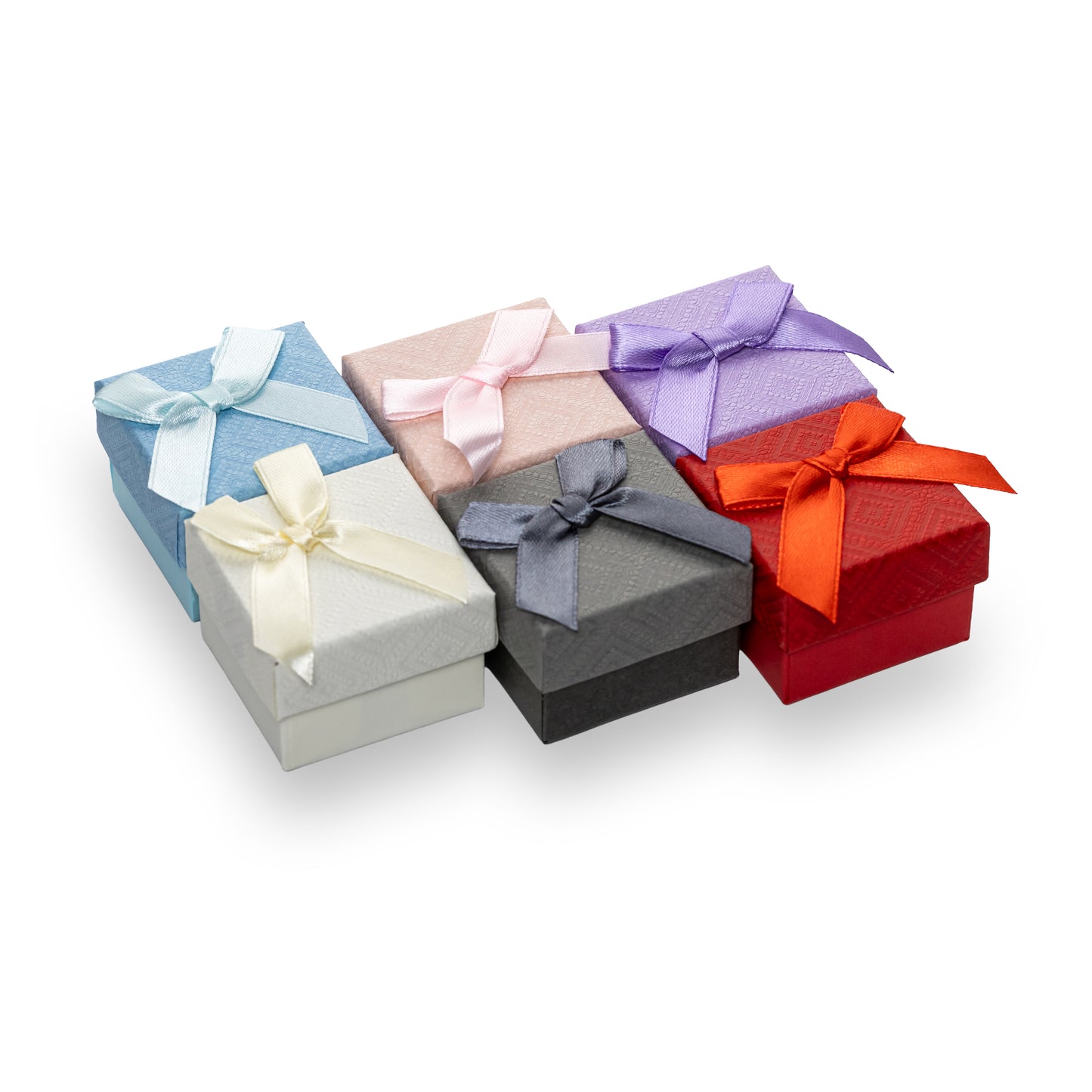 Caja Para Anillo Rombos Paq 24 Pzs