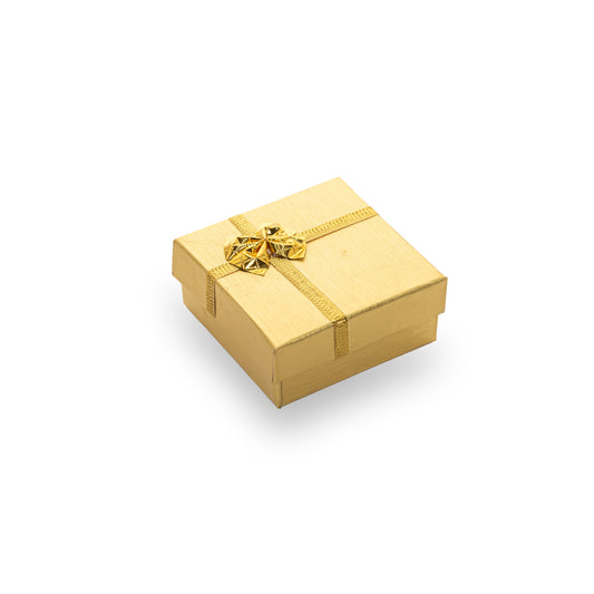 Caja Brillante Arete -Dorado- Paquete 12 pzs