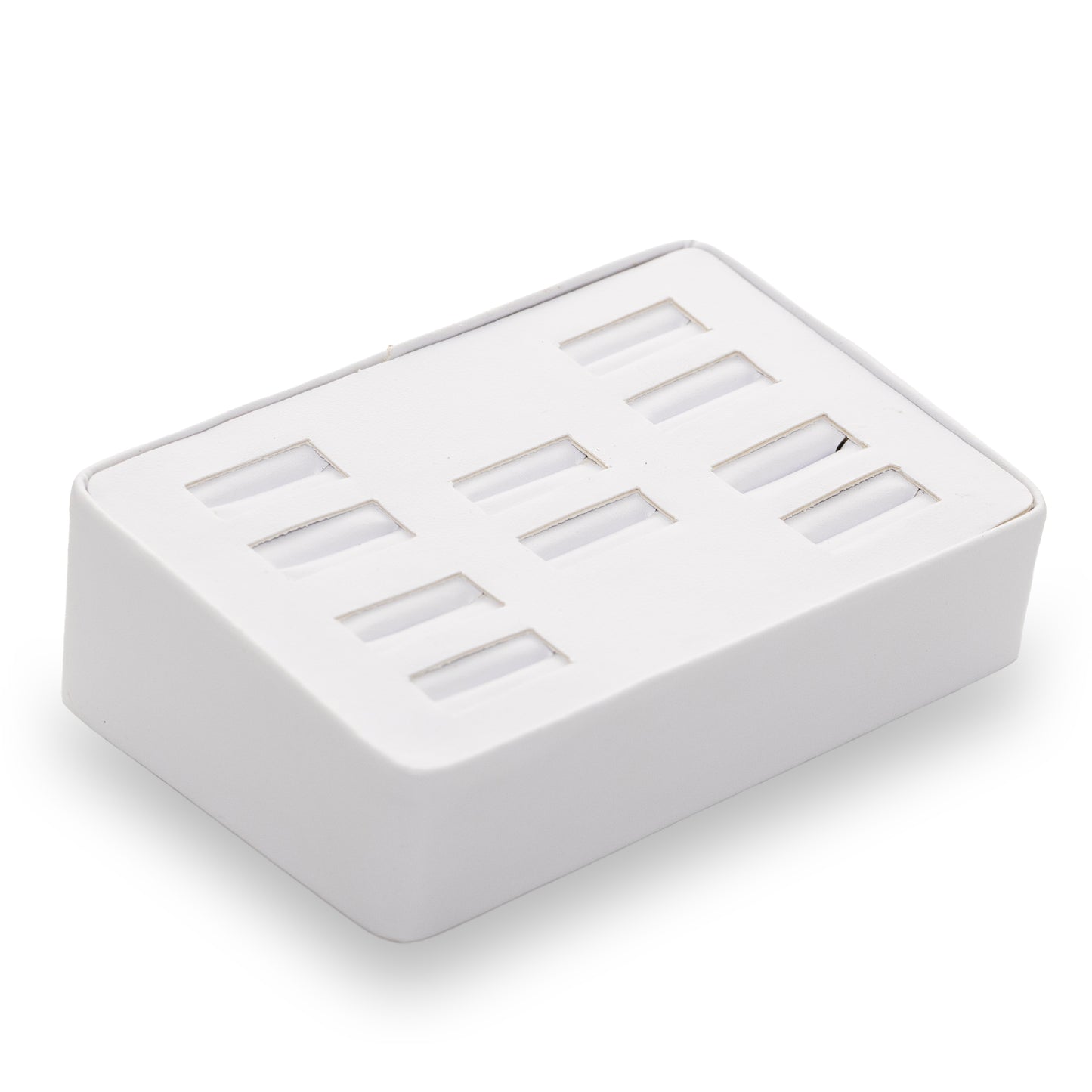 Exhibidor Para 5 Pares De Anillo -Blanco-