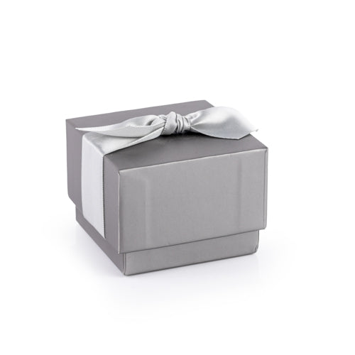 Caja Paris Para Anillo -Gris- Paquete 12 Pzs