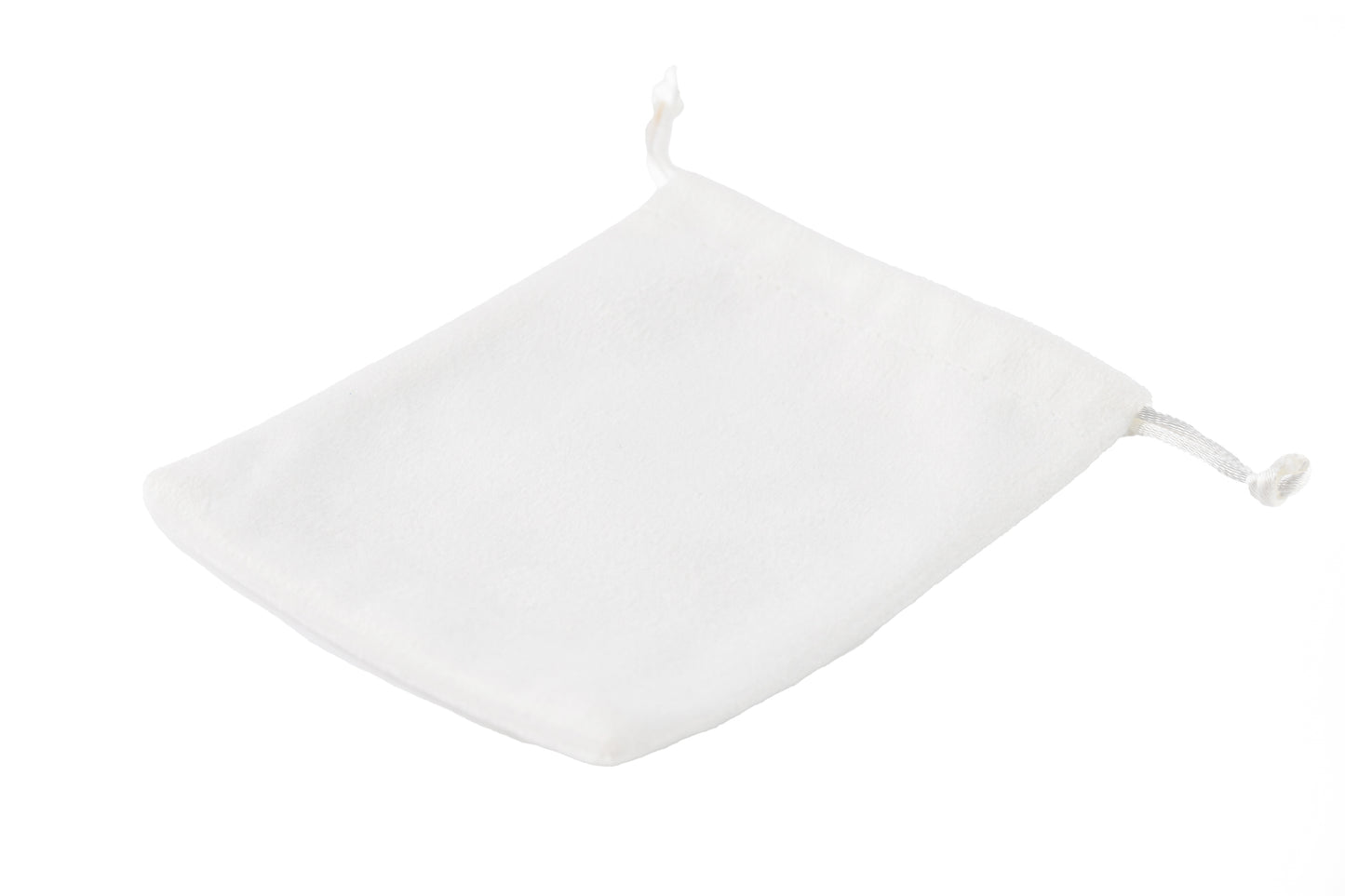 Bolsa Grande Terciopelo -Blanco-