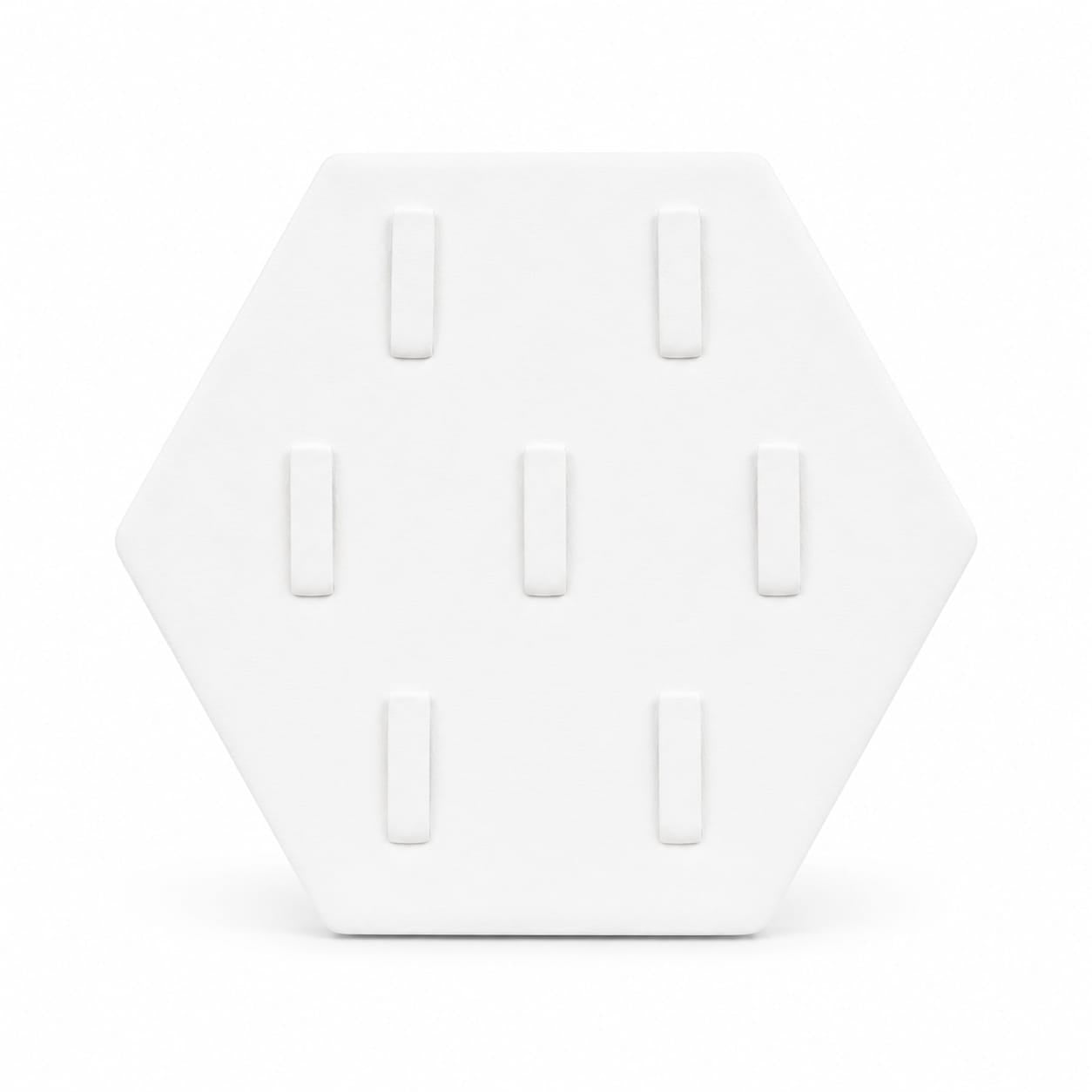 Hexágono Para 7 Anillo -Blanco-