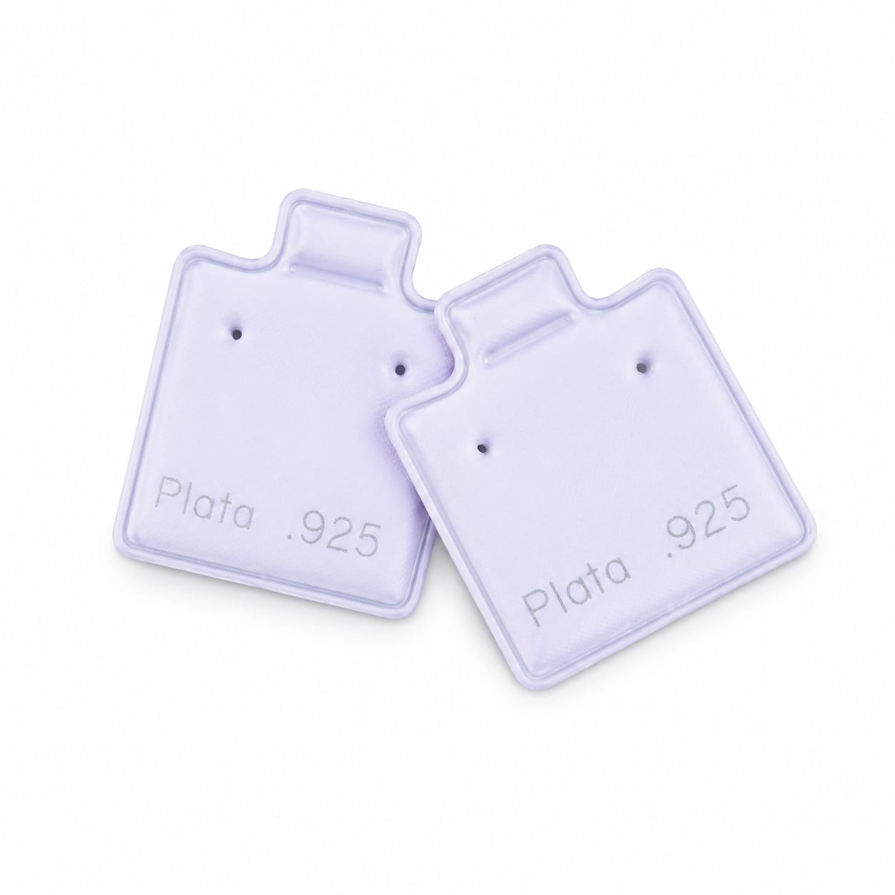 Blíster Plata 925 Para Broquel -Blanco-Paquete 100 pzs