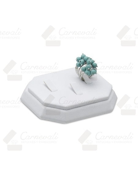 Base De Anillo Para 3 pzs -Blanco-