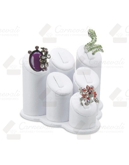 Torre De Anillo Para 6 Pzs -Blanco-