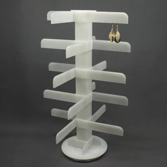 Exh Árbol Giratorio Para 100 Pares De Aretes Acr. Glass