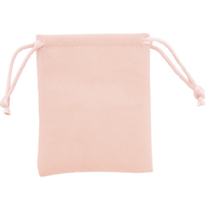 Bolsa De Velour Grande -Rosa Palo-