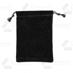 Bolsa De Velour Grande -Negro-