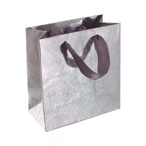 Bolsa Coco Chica -Plateado-