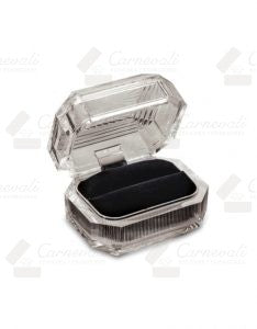 Estuche Acrílico Cristal para Argollas Grandes - Cristal