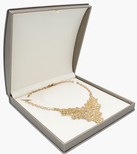 Estuche Para Collar Grande -Champagne-