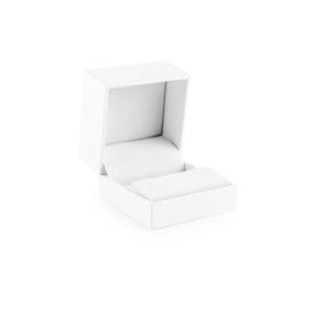 Estuche Arete Ch Cuarzo - Blanco