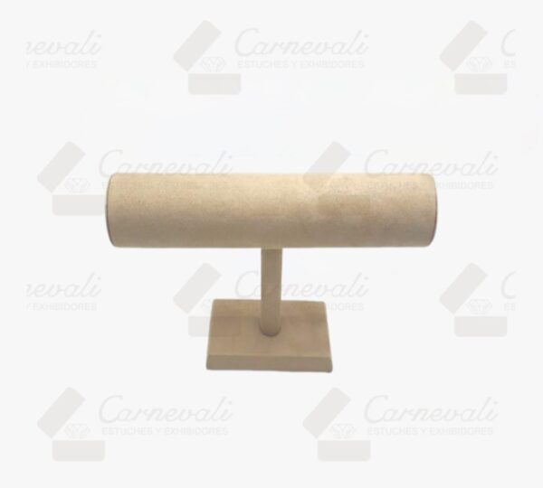 Barra Sencilla Para Pulsera -Suede Beige-