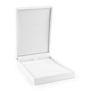 Estuche Para Gargantilla -Cuarzo- -Blanco-