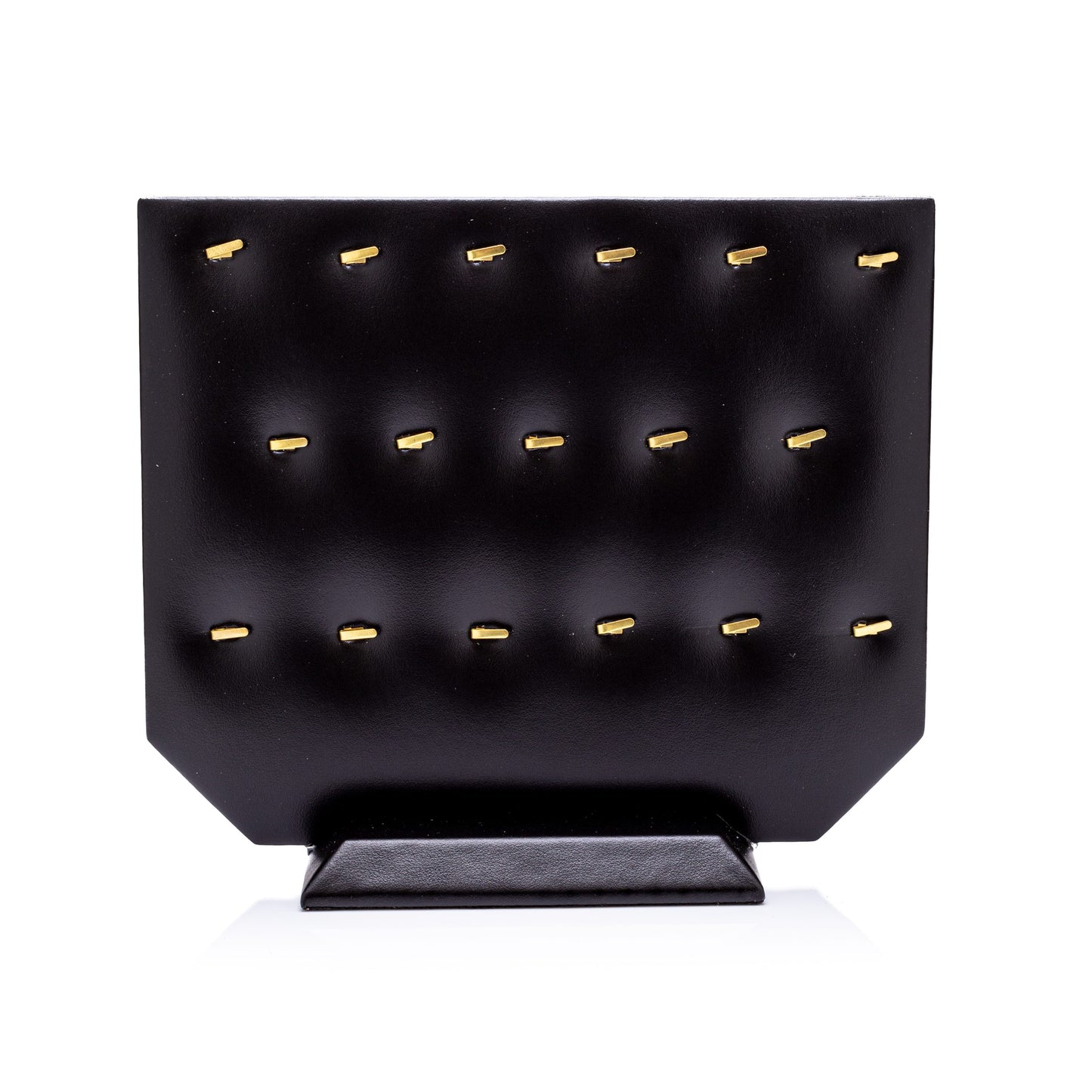 Tabla Chica Para 14 Dijes Vinil Piel -Negro-