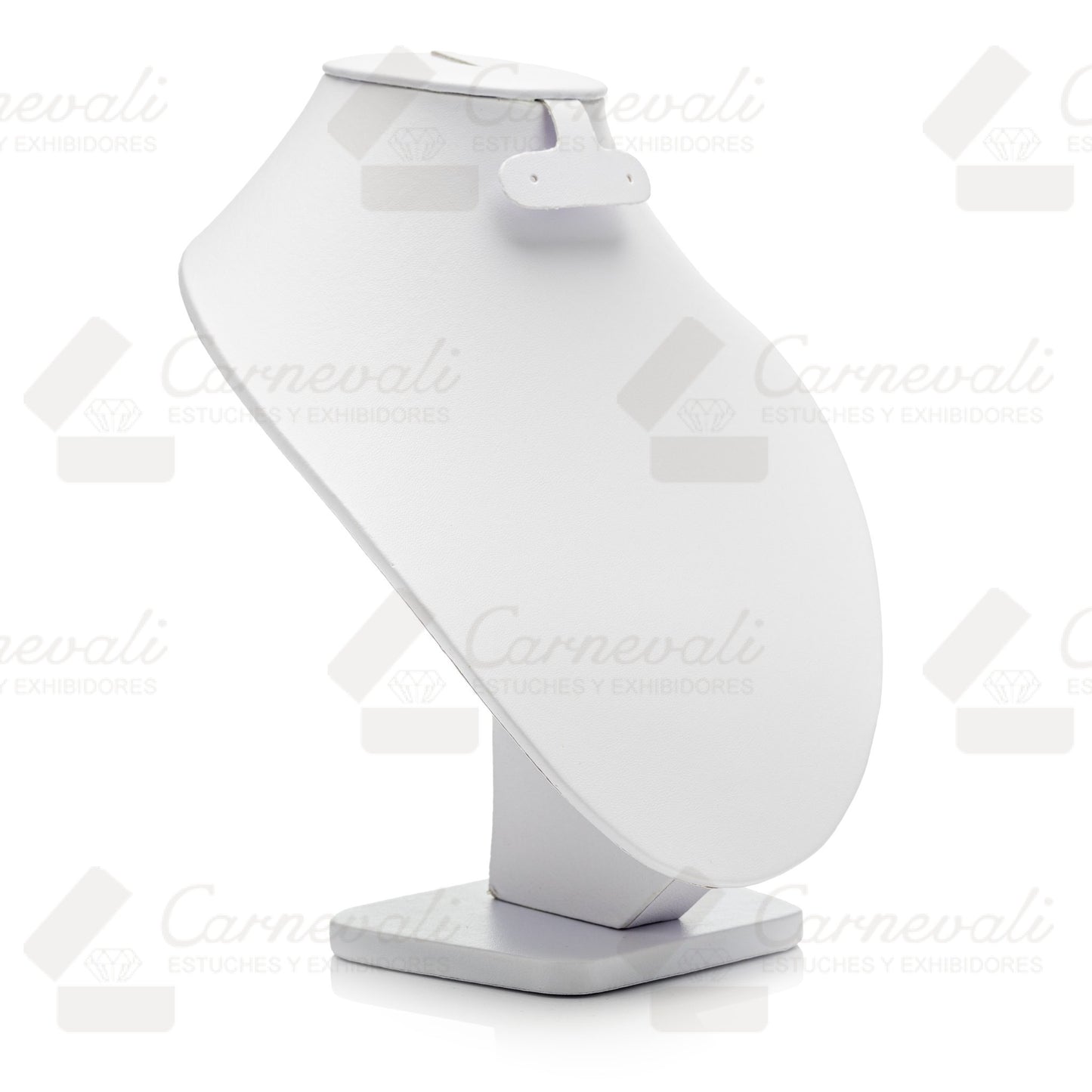 Cuello Intermedio Para Juego Arete/Anillo -Blanco