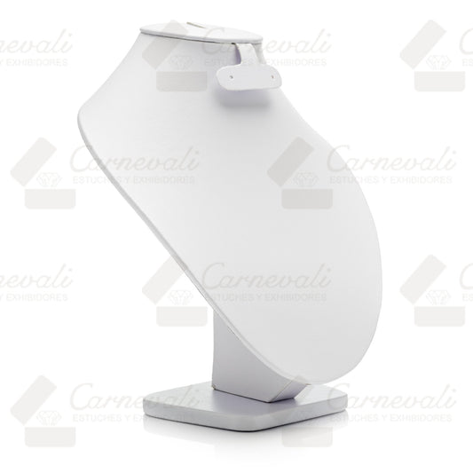Cuello Intermedio Para Juego Arete/Anillo -Blanco