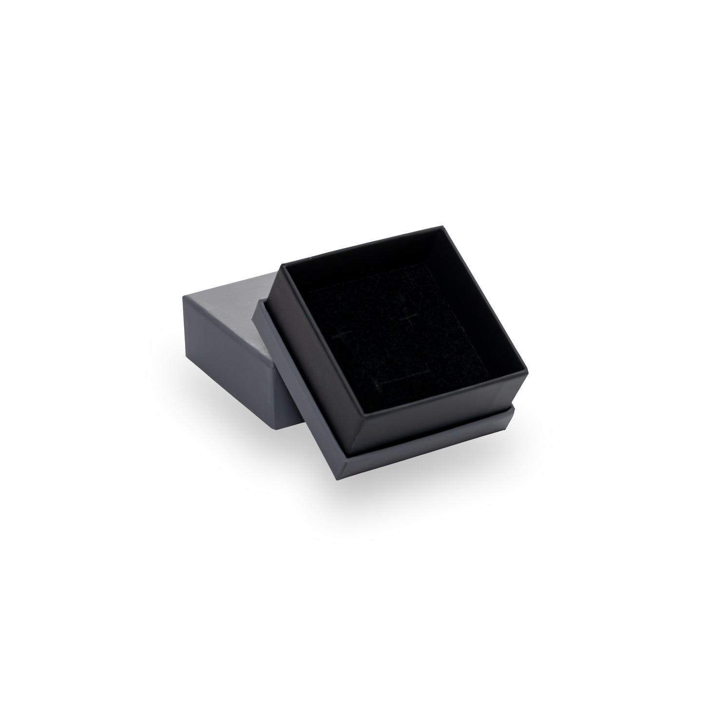 Caja Para Cadena y Aretes -Gris/Negro-