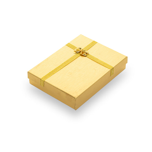 Caja Brillante Para Collar -Dorado- Paquete 6 pzs