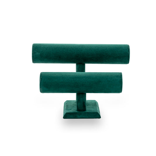 Barra Doble Para Pulsera -Esmeralda-