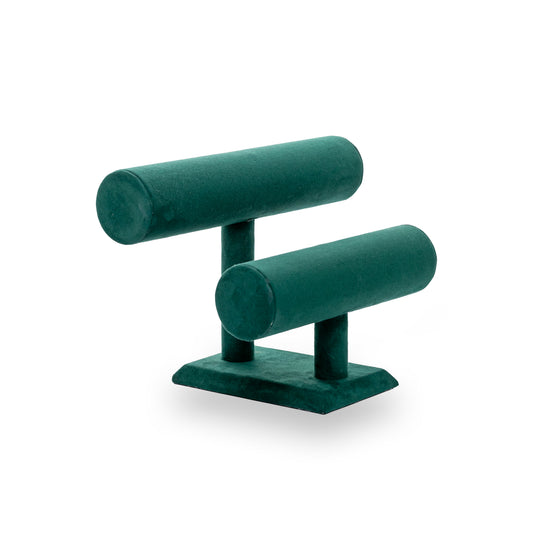 Barra Doble Para Pulsera -Esmeralda-