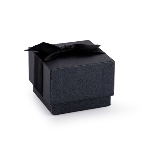 Caja Paris Para Anillo -Negro- Paquete 12 Pzs