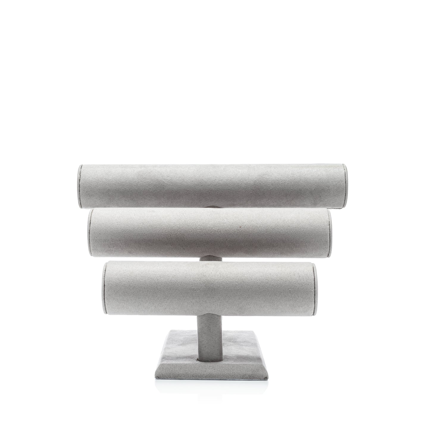 Barra Triple Para Pulseras Tipo Suede Gris