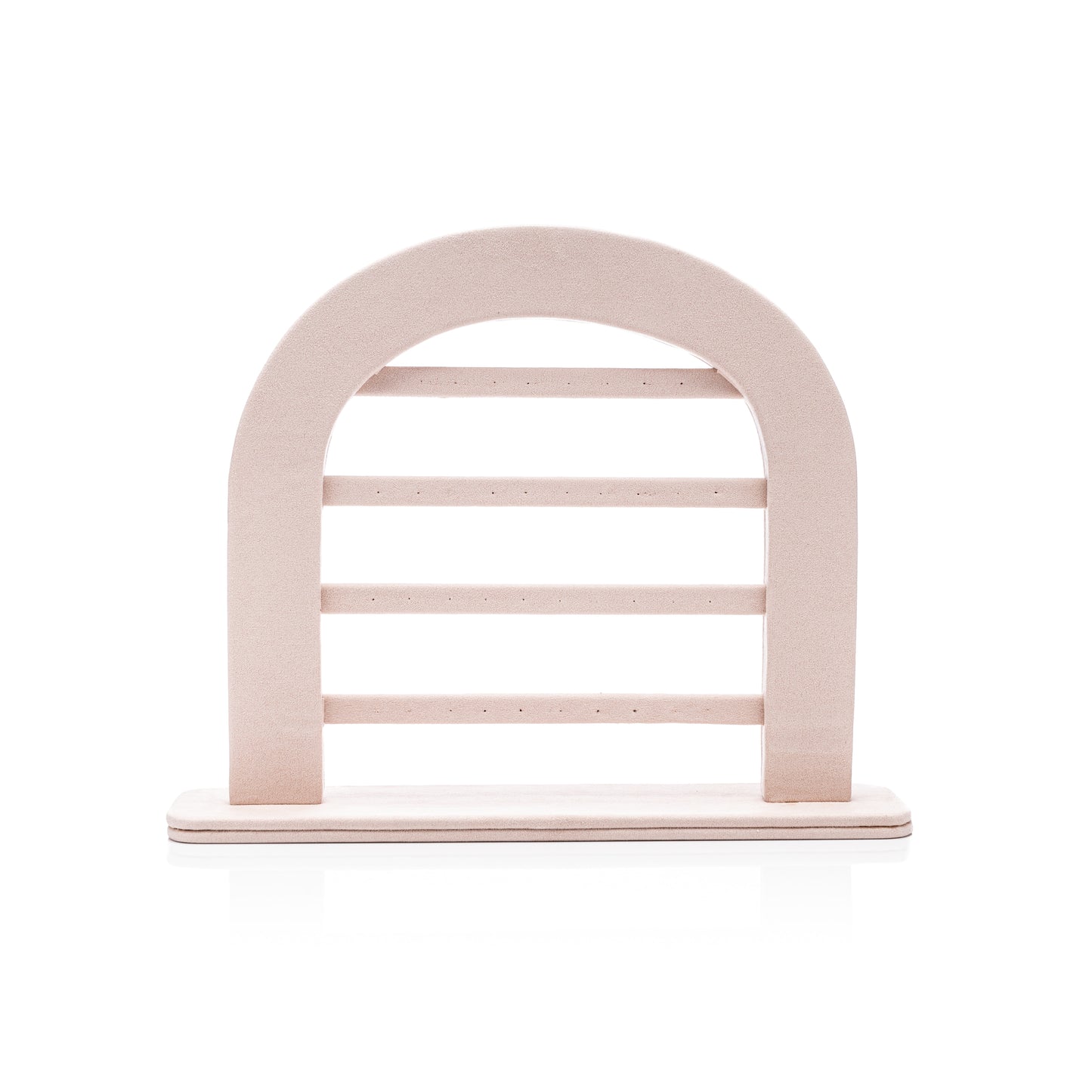Exhibidor Tipo Suede Rosa Arco Para 19 Pares De Aretes