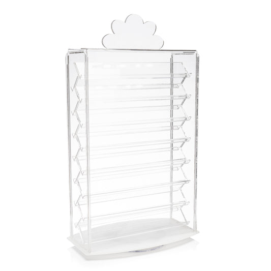 Vitrina Giratoria Para Cajas De Broquel/Anillo -Acrilico Transparente