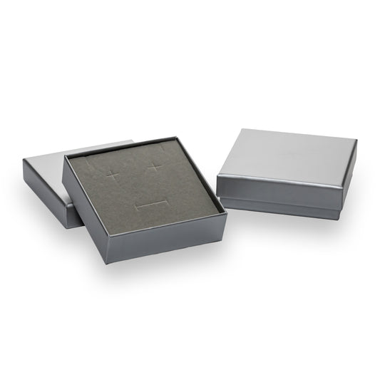 Caja Fina Cuadrada - Gris