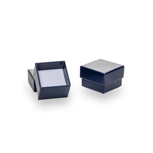 Caja Fina Anillo - Azul Marino