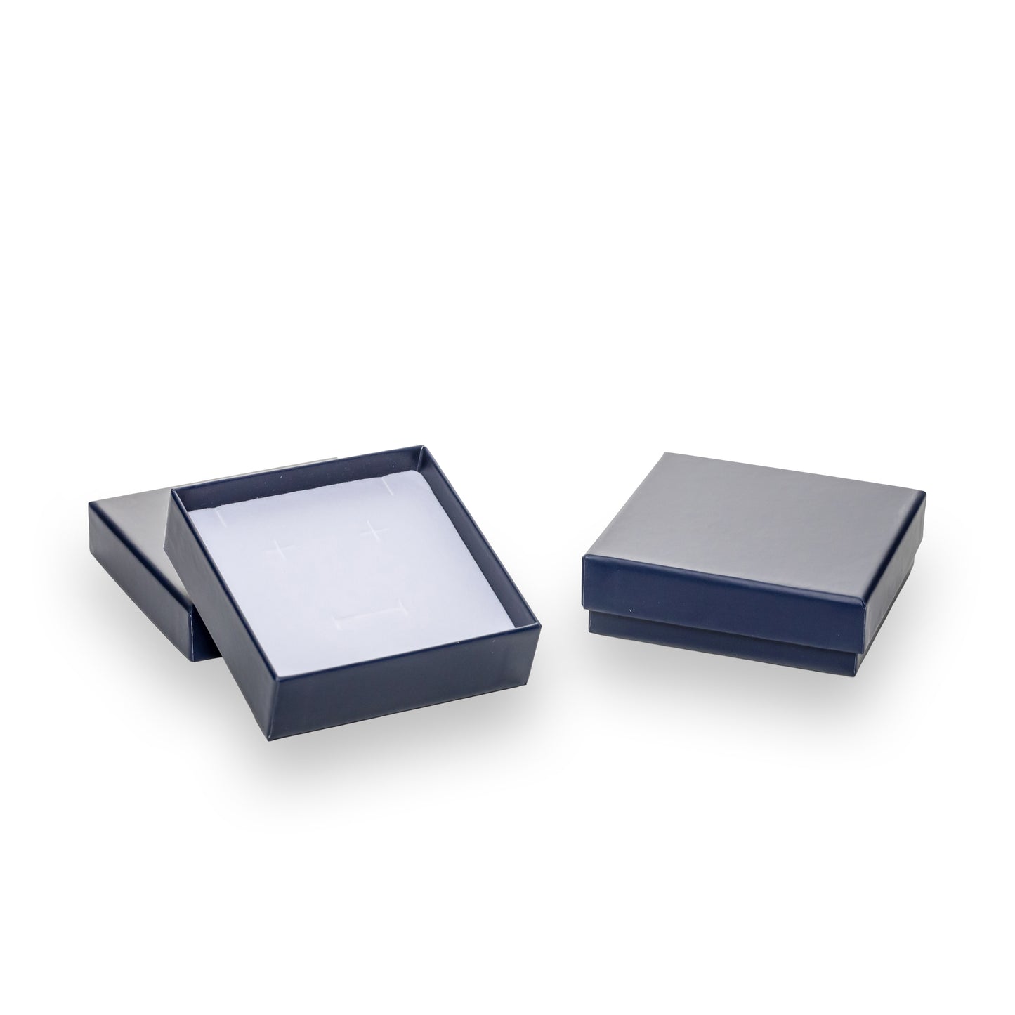 Caja Fina Cuadrada - Azul Marino - Paquete 12 pzs