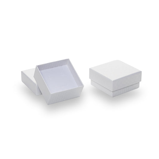Caja Arete - Blanco - Paq 24 Pzs