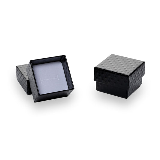Caja Anillo - Negro - Paq 24 Pzs