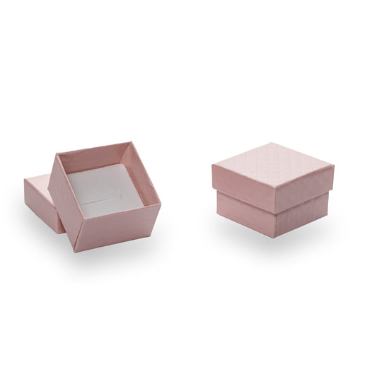 Caja Anillo - Rosa - Paq 24 Pzs