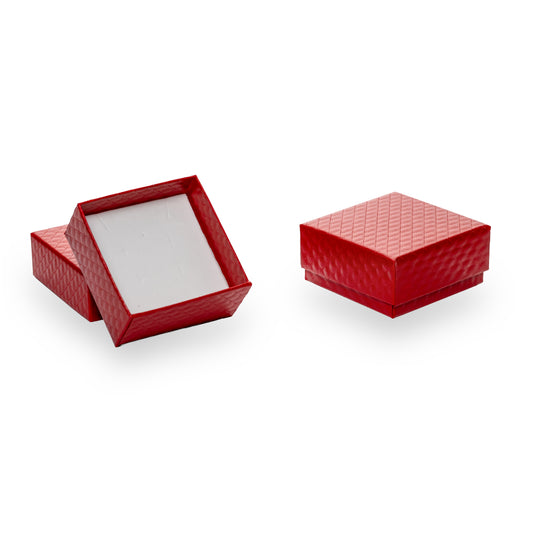 Caja Arete - Rojo - 24 Pzs