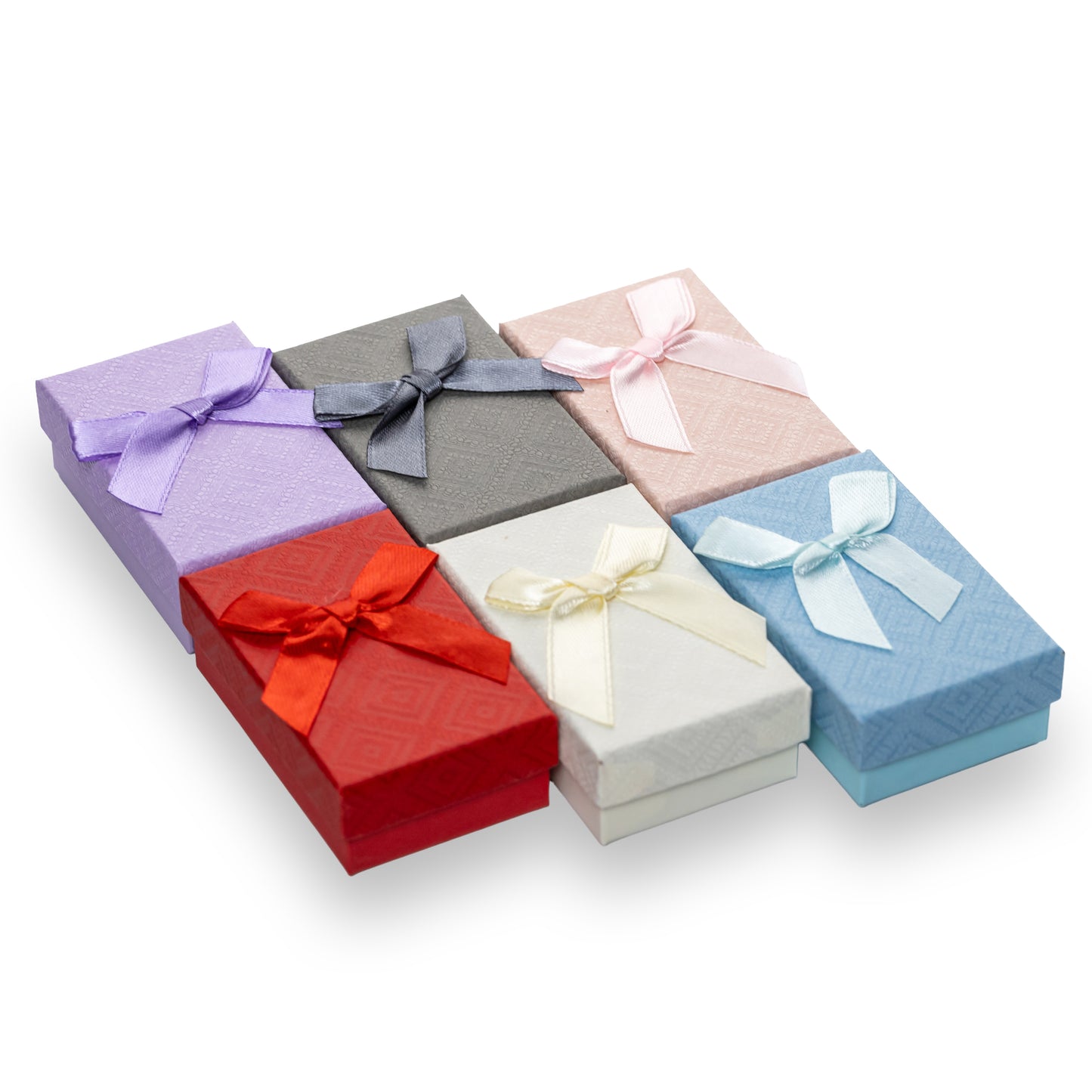 Caja Para Arete Rombos Paq 24 pzs