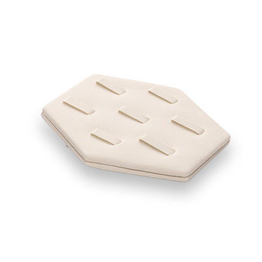 Hexágono Para 7 Anillo -Hueso-