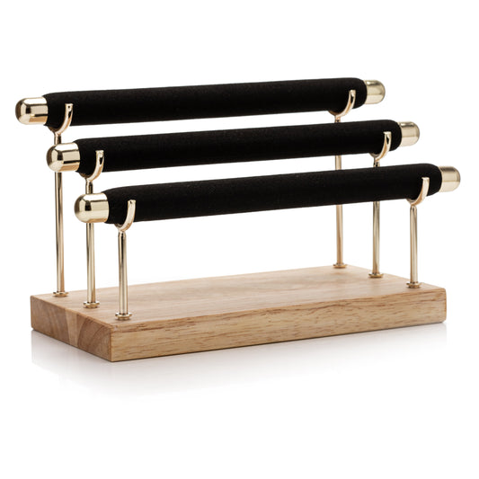 Tubos Para Anillo De 3 Niveles -Negro-